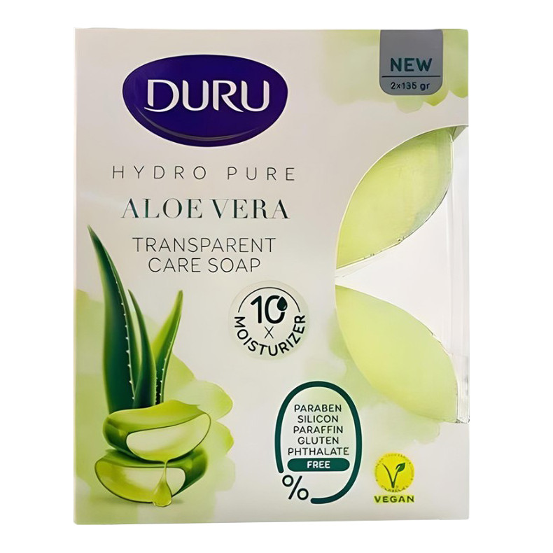 صابون شستشو دورو مدل HYDRO PURE وزن 135 گرم بسته 2 عددی