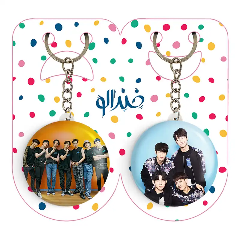 جاکلیدی خندالو مدل گروه گات سون GOT7 کد 2102321024 مجموعه 2 عددی