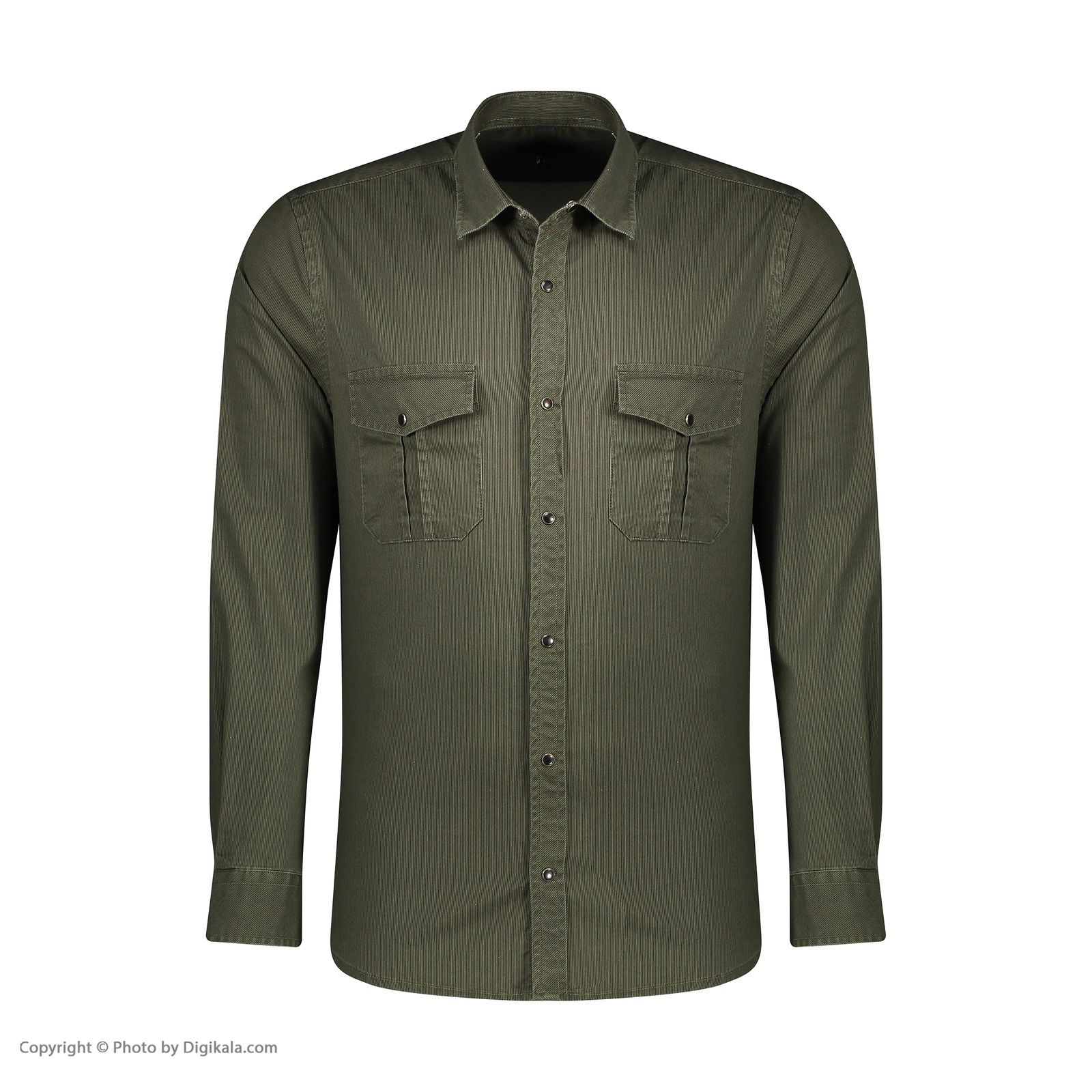 پیراهن آستین بلند مردانه پاتن جامه مدل 102721010222105 رنگ سبز  -  - 2