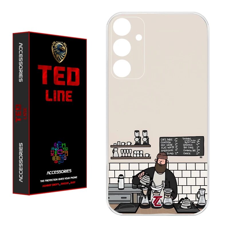 کاور تدلاین طرح باریستا کد 1214 مناسب برای گوشی موبایل سامسونگ Galaxy A05S