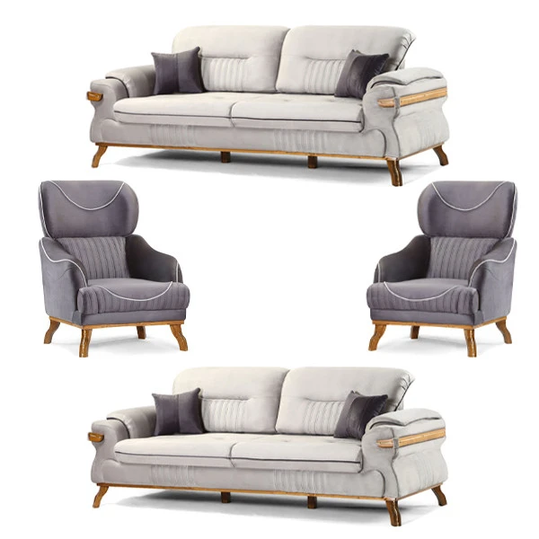 مبل تختخواب‌شو 4 تکه 8 نفره مدل لورنت