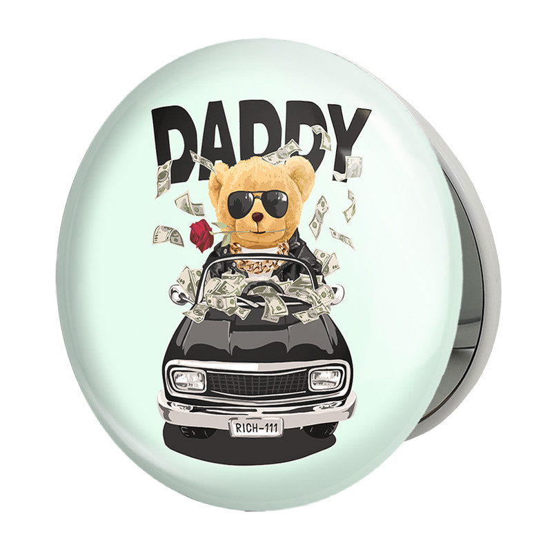 آینه جیبی خندالو طرح تدی Teddy مدل تاشو کد 26172