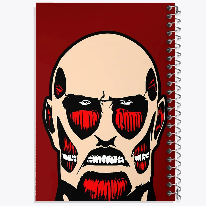 دفتر لیست خرید 50 برگ خندالو طرح تایتان غول آسا انیمه اتک آن تایتان Attack on Titan کد 10977