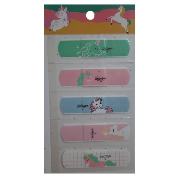چسب زخم طرح یونیکورن کد S-2 بسته 5 عددی
