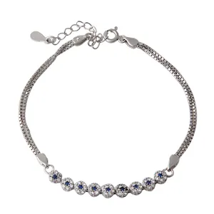 دستبند نقره زنانه مدل فلاور کد DP_534