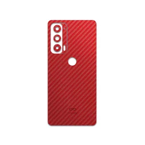 MAHOOT Red-Fiber Cover Sticker for Motorola Edge 20