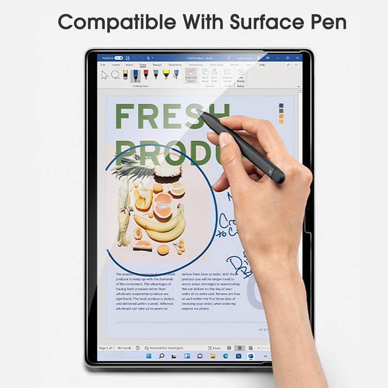 محافظ صفحه نمایش شیشه ای بادیگارد مدل TBG مناسب برای تبلت مایکروسافت Surface Pro 9