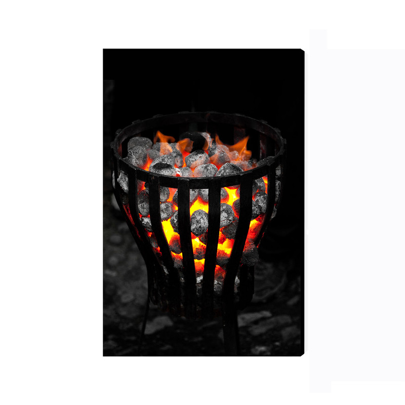 تابلو شاسی عرش مدل فانتزی منظره زغال و آتش کد As3636