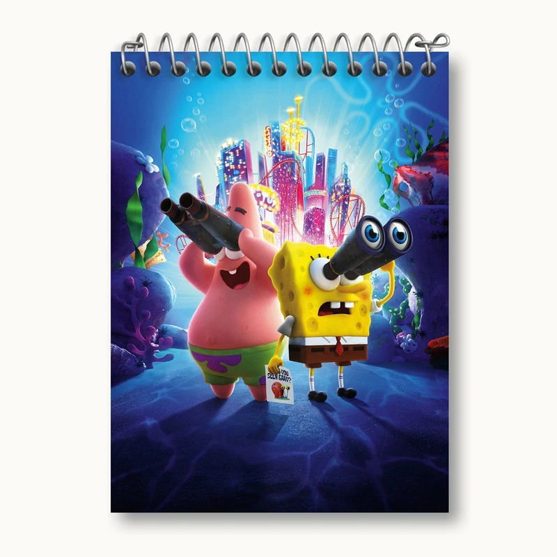 دفتر یادداشت 50 برگ خندالو مدل باب اسفنجی و پاتریک کد 4737