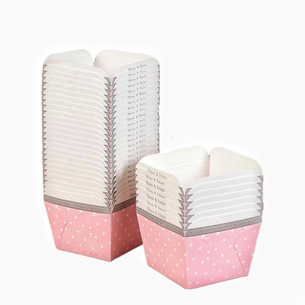 کپسول کاپ کیک مدل چهارگوش ساده بسته 40 عددی