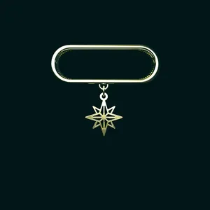 آویز ساعت طلا 18 عیار زنانه مدوپد مدل ستاره کد SK1-1025