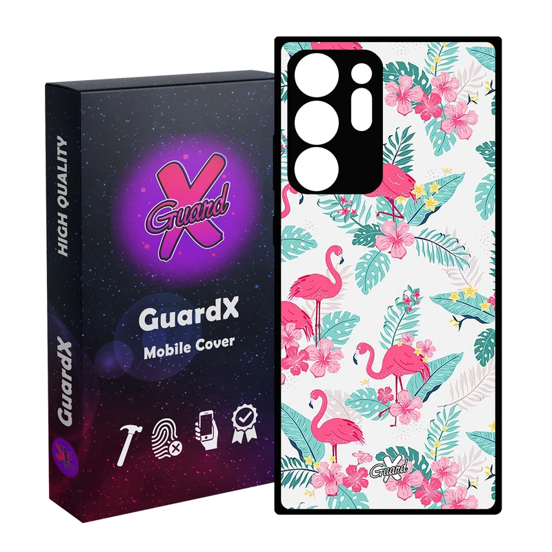 کاور گارد ایکس طرح فلامینگو مدل Glass10274 مناسب برای گوشی موبایل سامسونگ Galaxy Note 20 Ultra