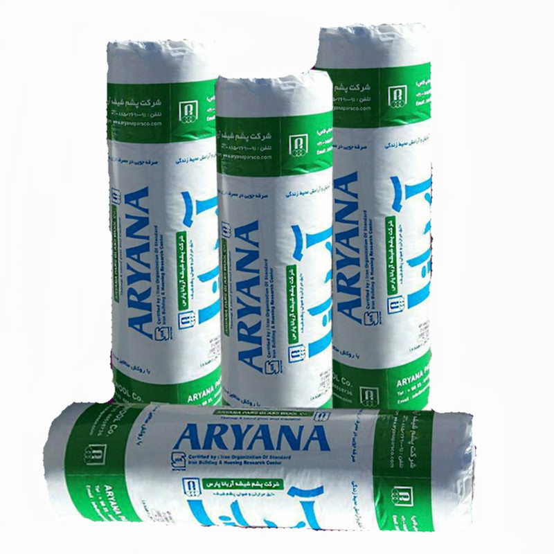 پشم شیشه آریانا مدل D14 رول 18 متری