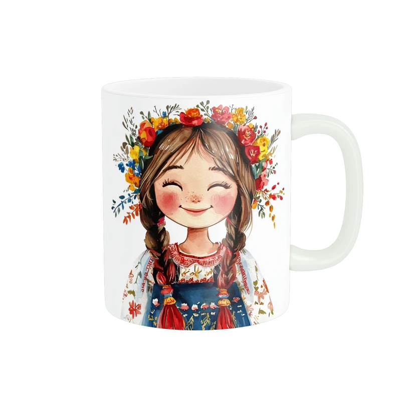 ماگ پاد آفرین طرح دخترک کد 2788