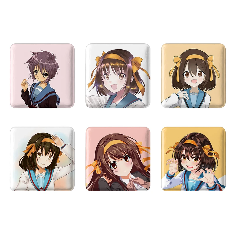 مگنت خندالو طرح انیمه ناپدید شدن هارومی سوزومیا The Disappearance of Haruhi Suzumiya کد 1428B مجموعه 6 عددی