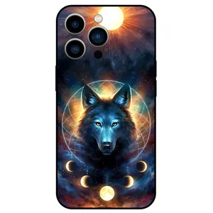 Megafone Wolf and Moon 8006 Cover For Apple iPhone 13 Pro Max 