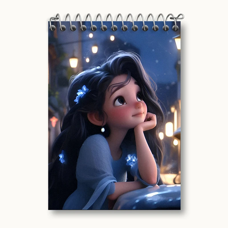 دفتر یادداشت 50 برگ خندالو طرح دخترانه کد N3392