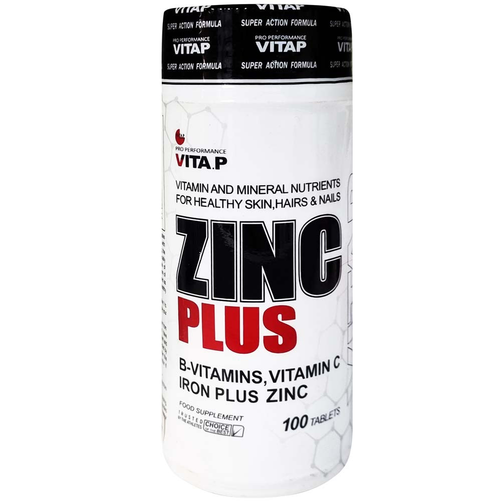 قرص زینک پلاس ویتاپی بسته 100 عددی