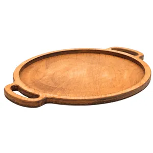 سینی دسته دار مدل چوبی SN242 سایز 44×36 سانتی متر