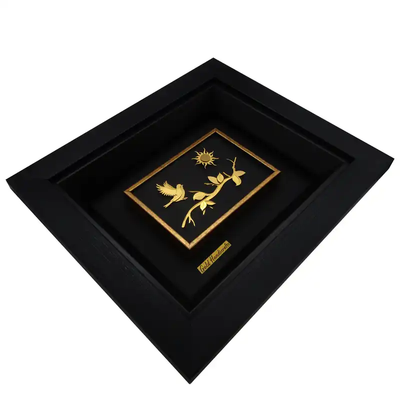 تابلو طلا کوب زرکات طرح تابستان مدل F148