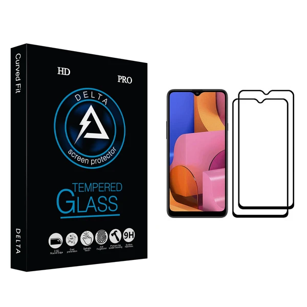 محافظ صفحه نمایش دلتا مدل Fit مناسب برای گوشی موبایل سامسونگ Galaxy A20s بسته دو عددی
