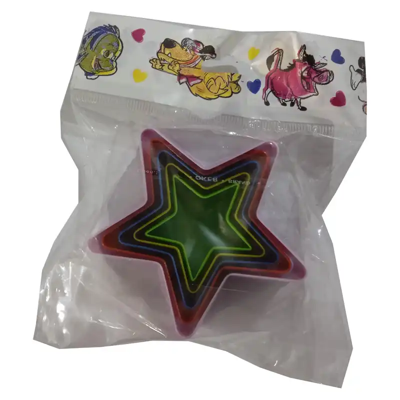 کاتر شیرینی پزی مدل ستاره بسته 5 عددي