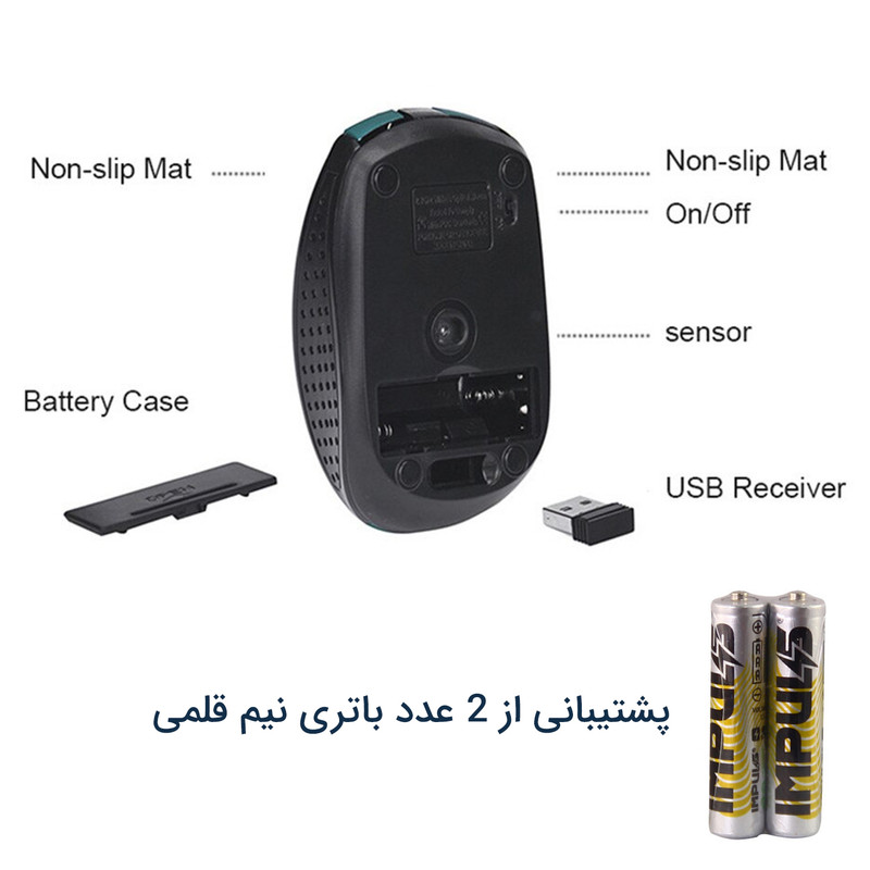ماوس بی سیم لنوو مدل D1600