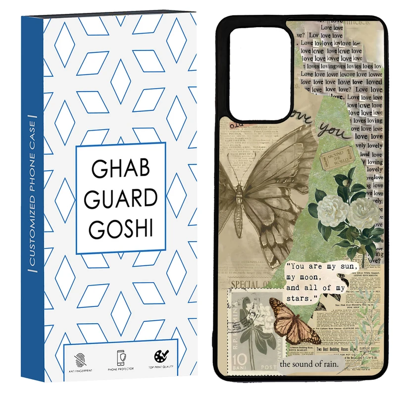 کاور قاب گارد گوشی طرح پروانه کد TPU-162 مناسب برای گوشی موبایل سامسونگ Galaxy A72