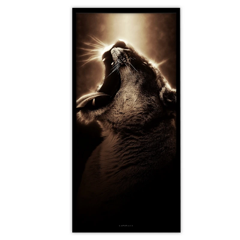 تابلو بکلیت طرح حیات وحش و غرش شیر مدل B-S3602