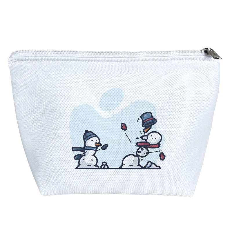 کیف لوازم آرایش دخترانه خندالو مدل آدم برفی کد 5075