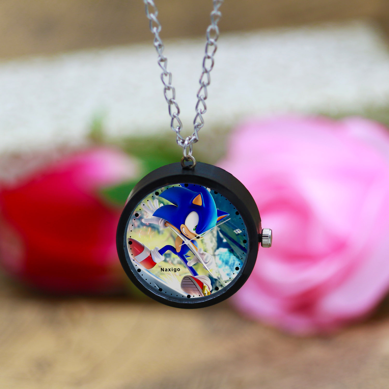 ساعت گردنبندی عقربه ای ناکسیگو مدل Sonic Frontiers کد NF13421 ساعت گردنبندی عقربه ای ناکسیگو مدل Sonic Frontiers کد NF13421