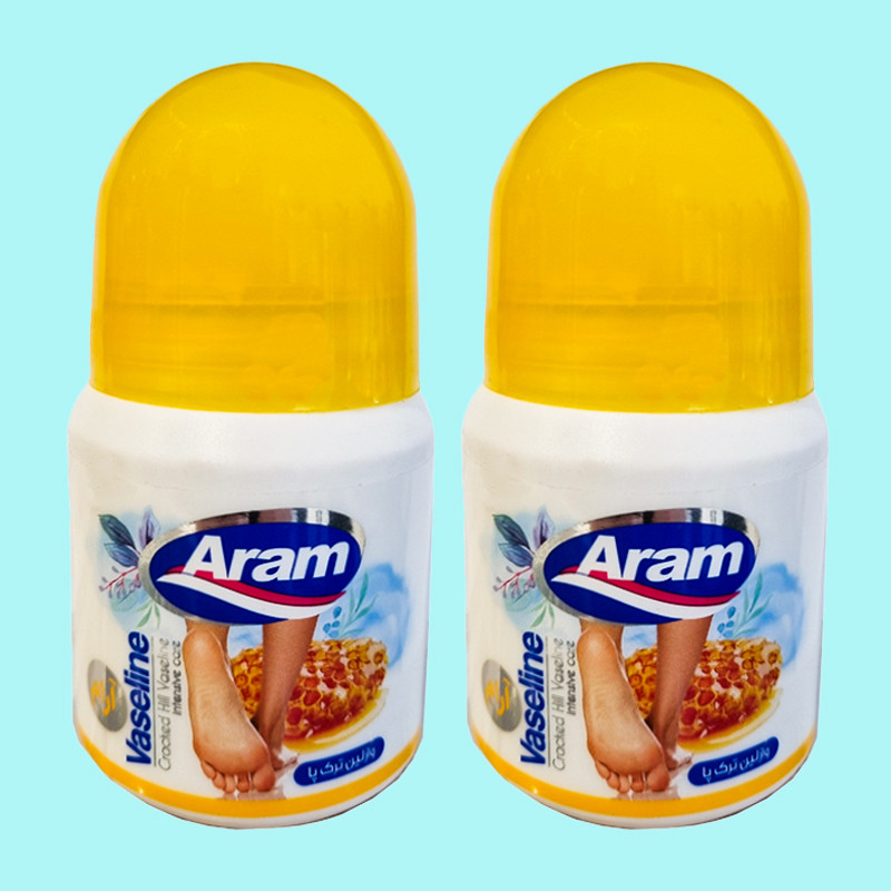 وازلین ترک پا آرام مدل گلیسیرینه وزن 80 گرم مجموعه 2 عددی