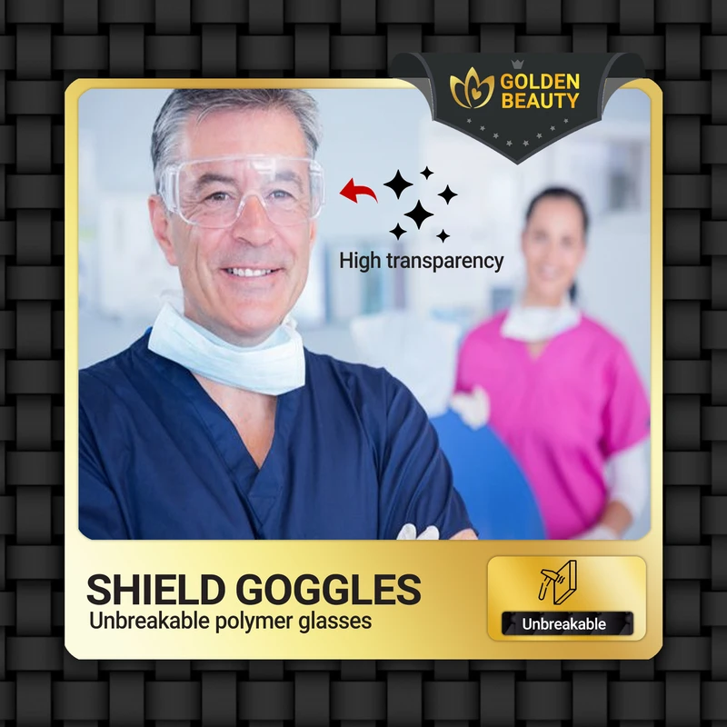 عکس شماره 2 : عینک محافظ دندانپزشکی گلدن بیوتی مدل unbrokable کد 02