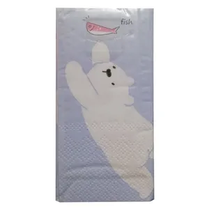 دستمال کاغذی جیبی ده برگ مدل خرس قطبی بازیگوش کد 805