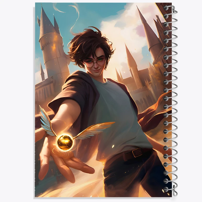 دفتر شطرنجی 50 برگ خندالو طرح هری پاتر (Harry Potter) کد F7210