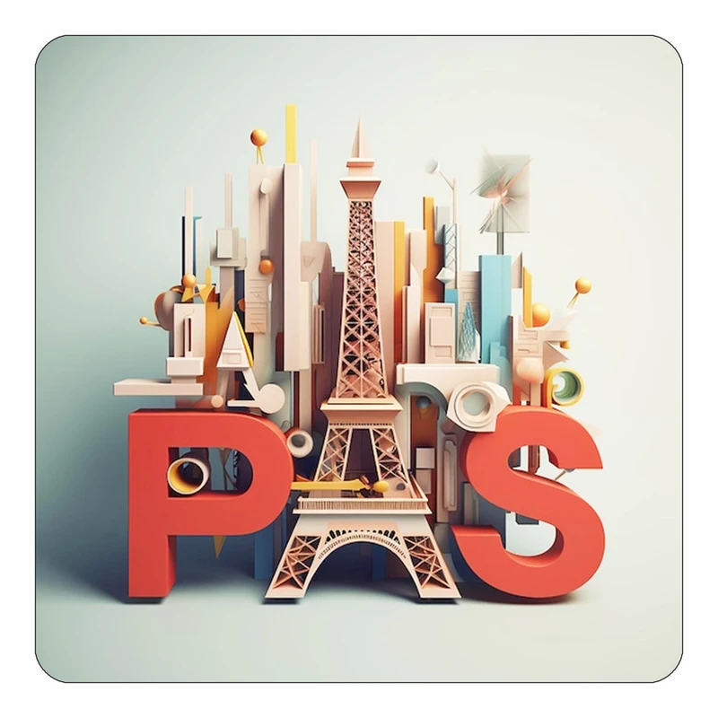 مگنت کاکتی طرح پاریس Paris مدل mp55283