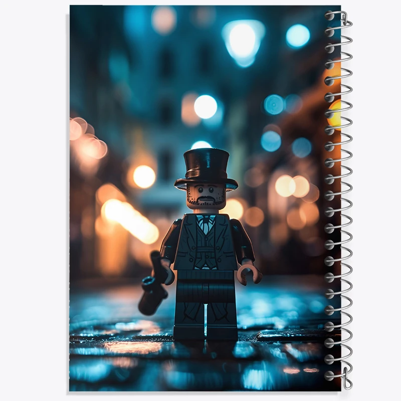 دفتر ژورنال نویسی 50 برگ خندالو مدل نقطه ای طرح لگو (Lego) کد N2910