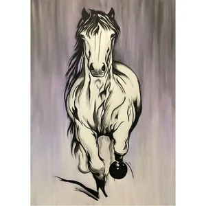 تابلو نقاشی رنگ روغن مدل اسب