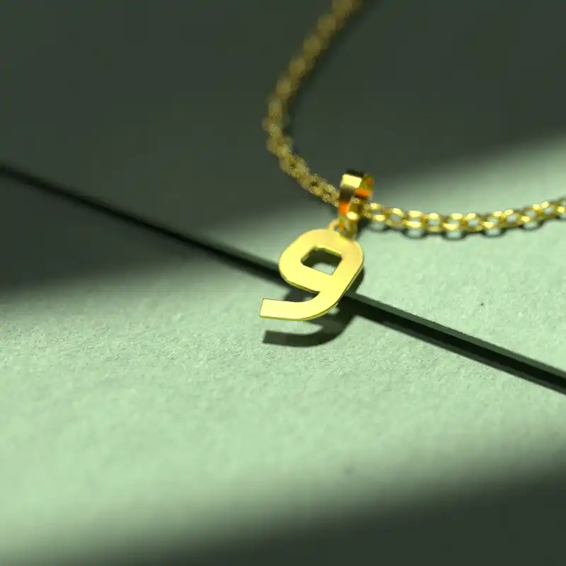 گردنبند طلا 18 عیار زنانه مدوپد مدل حرف و کد I3-1-1254