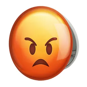 آینه جیبی خندالو طرح ایموجی مدل تاشو کد 24661 