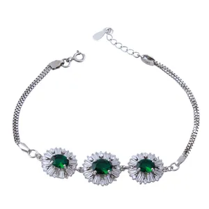 دستبند نقره زنانه بازرگانی میلادی کد DP_369