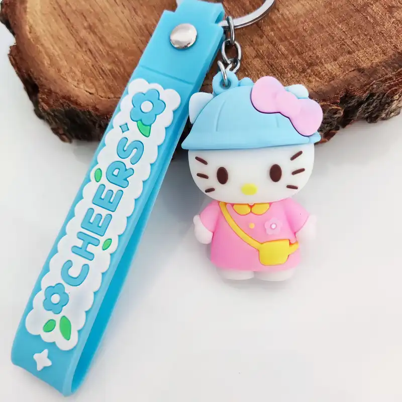 جاکلیدی مدل سیلیکونی طرح گربه کیتی کیف به سینه کد DB20