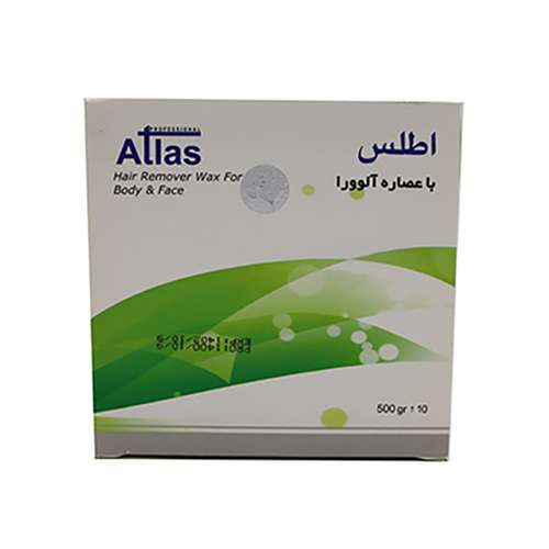 وکس موبر اطلس مدل آلوئه ورا وزن 500 گرم بسته 24 عددی
