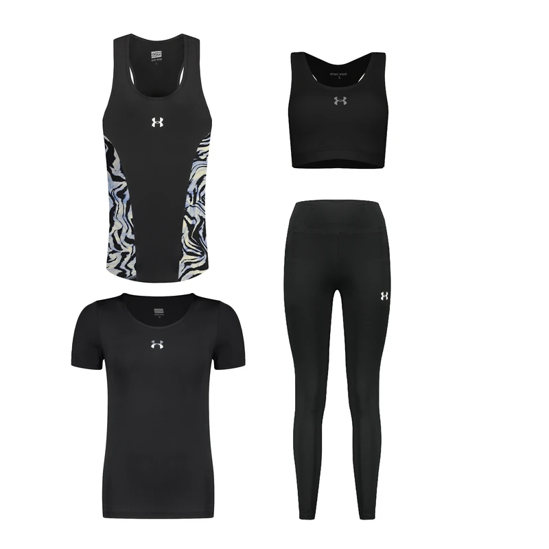 ست 4 تکه لباس ورزشی زنانه مدل 4104-1801-7101-8101