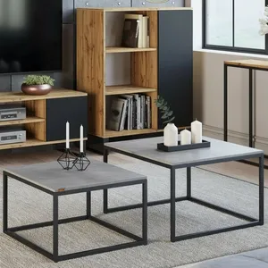 میز جلومبلی دیزم مدل CO_H100_80_GR مجموعه دو عددی