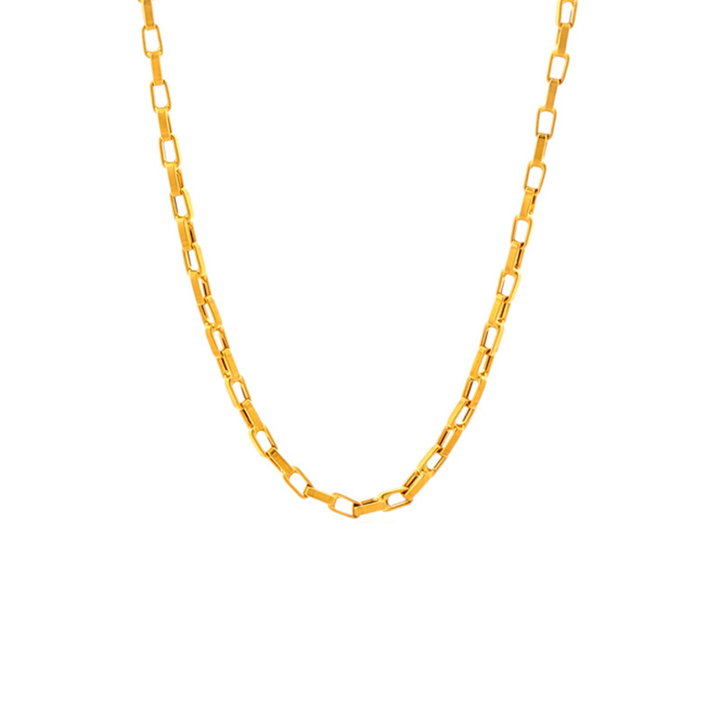 زنجیر دیپلمات طلا 18 عیار زنانه اقلیمه مدل GT1263