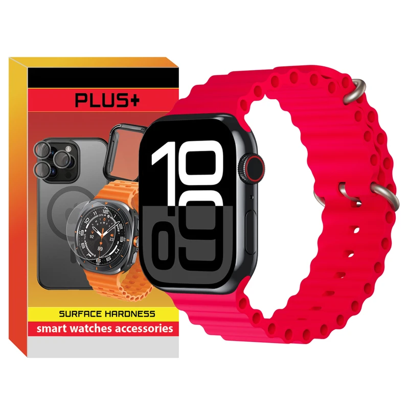 بند پلاس مدل Ocean PL مناسب برای اپل واچ سری 10 46 میلی متری