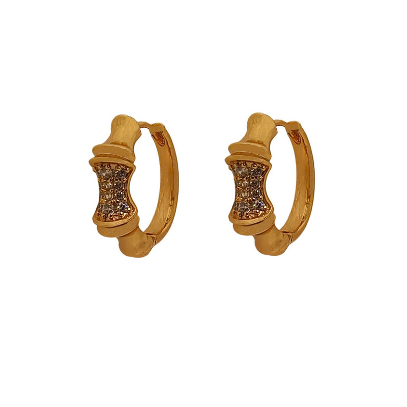 گوشواره زنانه ژوپینگ مدل حلقه ای کد NE 018