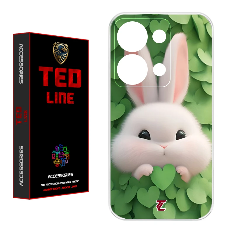   کاور تد لاین طرح خرگوش پشمالو 1109 مناسب برای موبایل شیائومی Redmi Note 13 Pro 4G / Poco M6 Pro