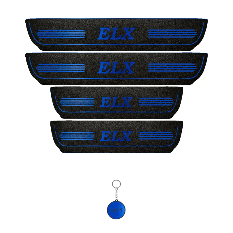 برچسب پارکابی خودرو لندمون کد LM252 MB طرح ELX مجموعه 4 عددی به همراه جا کلیدی